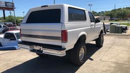 1993 FORD BRONCO 4WD V8 2D SUV 5.0L SUPERCHARGED