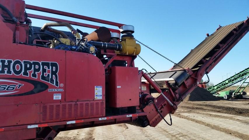 2012 Rotochopper B66T Horizontal Grinder w/Dolly Set Up for Ease of Transport