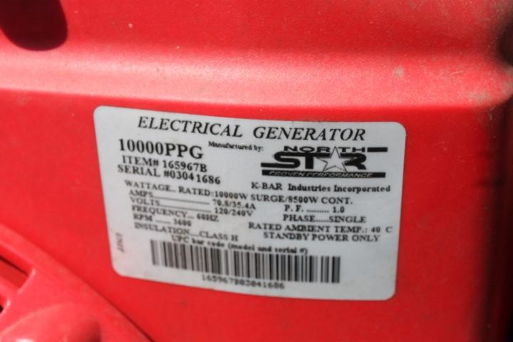 Northstar 10000 PPG Pro Series Generator (VDOT Unit #N22311)