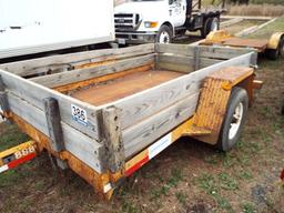 2000 PH1011FB 10' S/A Tilt Top Equipment Trailer (Unit# 98881)(Wooden Sides)