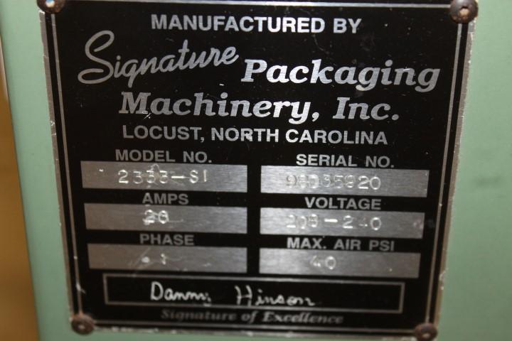 2 Pieces - (1) Signature Packaging 2333-S1 Sealing Machine and (1) A.W.T. CT-24-60 Infrared Shrink M