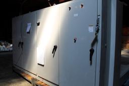 13'2" x 21" x 84" 4-Door Motor Control/Relay Cabinet w/Electrical Components (Unit #ECC2-1)