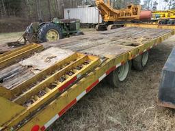 1986 Eager Beaver Tag Along T/A Equipment Trailer