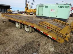 1986 Eager Beaver Tag Along T/A Equipment Trailer