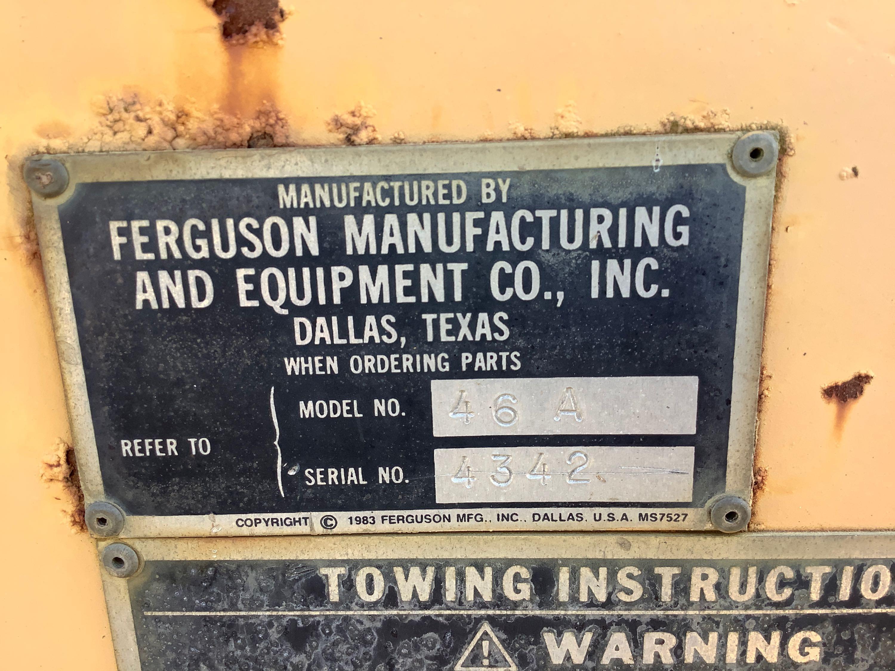 Ferguson 46A Roller (Vdot Unit R03941)