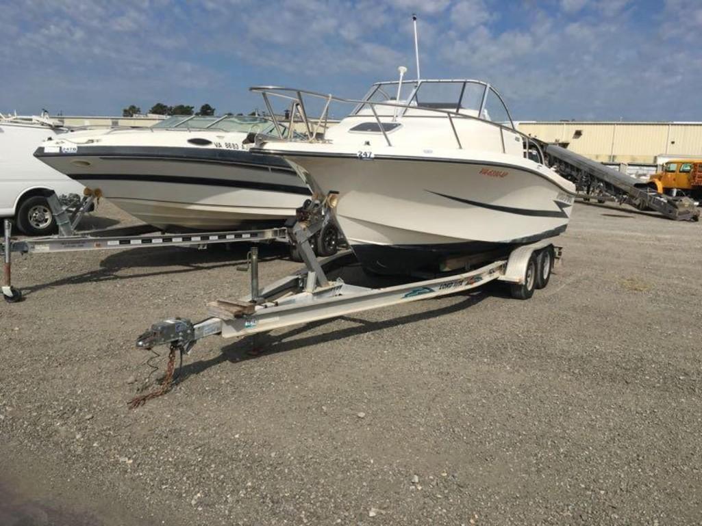 1995 HYDRA SPORTS MODEL 2150 BOAT WITH TRAILER