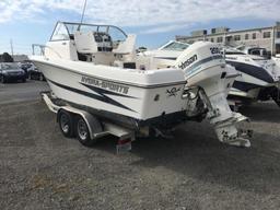 1995 HYDRA SPORTS MODEL 2150 BOAT WITH TRAILER