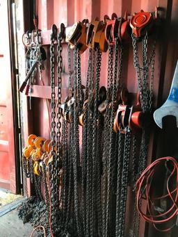 Various Chain Hoists & Come Alongs