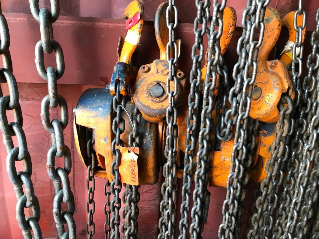 Various Chain Hoists & Come Alongs