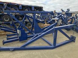 (4) Custom Strand Jack Recoiler Support Frame, Less Recoiler