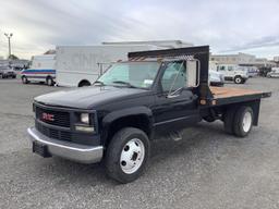 2001 GMC 3500 FLATBED TRUCK