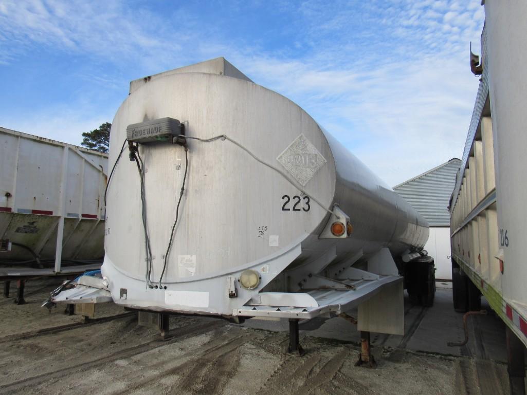 Fruehauf UNF207302 8350 Gallon T/A Aluminum Tank Trailer (LTS #076)