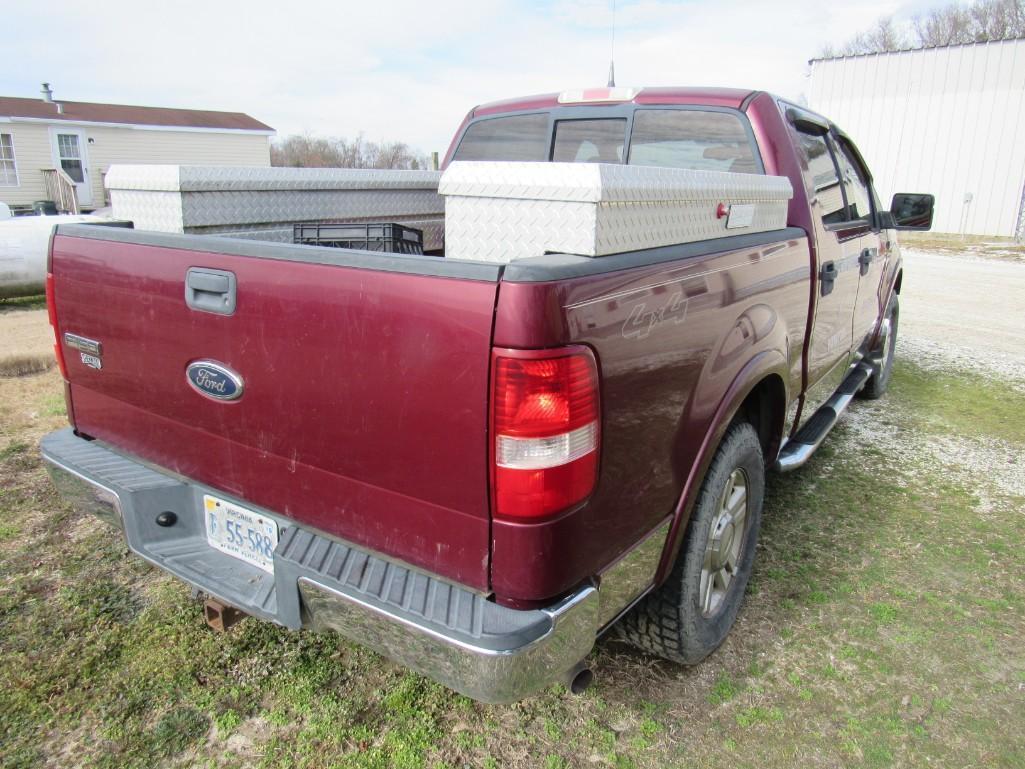 2004 Ford F150 Lariat 1/2-Ton 4 x 4 Crew Cab Pickup Truck (LTS #053) (INOPERABLE)