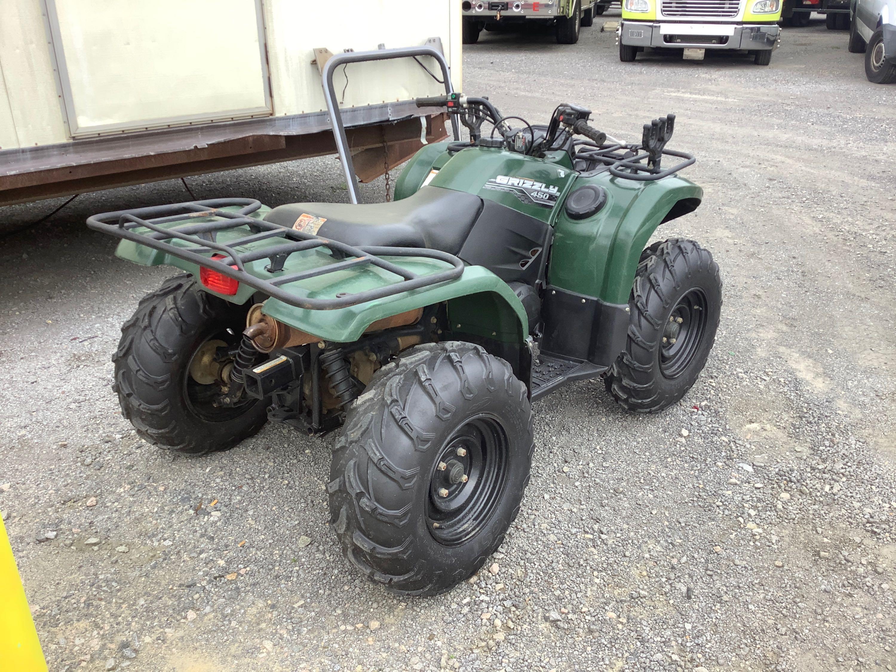 2014 YAMAHA GRIZZLY 450 ATV