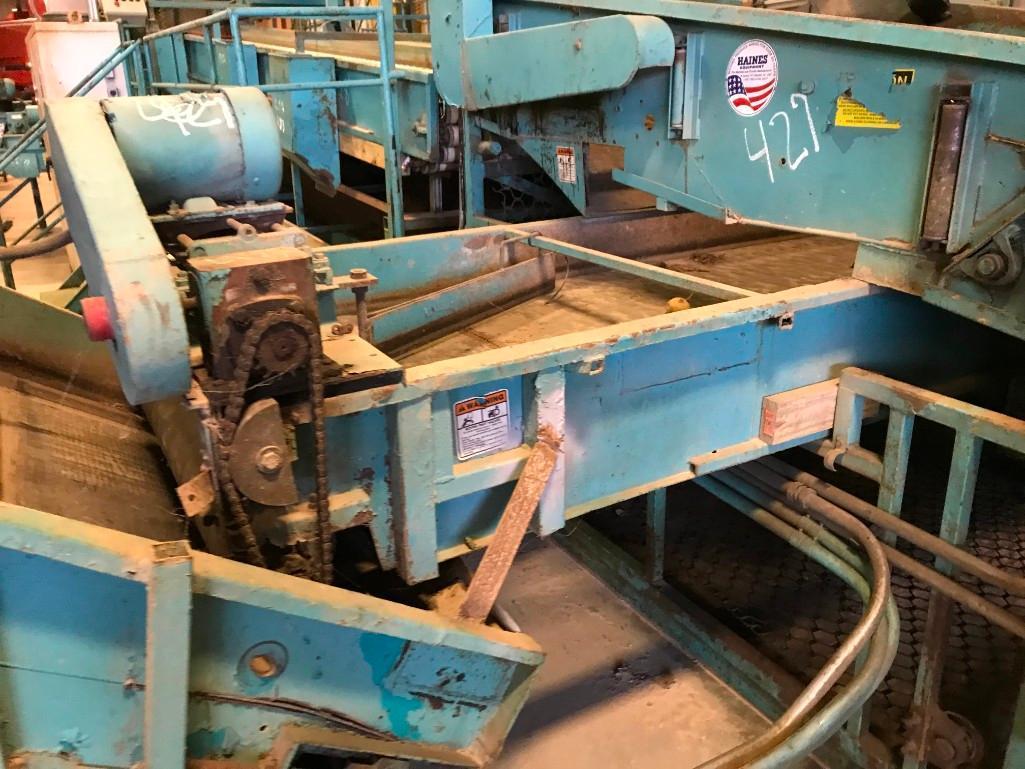 Haines Complete Carbon Steel Frame Wash & Grading Potato Line