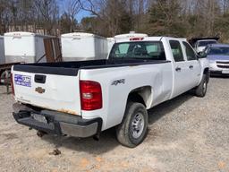 2010 CHEVROLET 2500 4X4 CREW CAB PICKUP