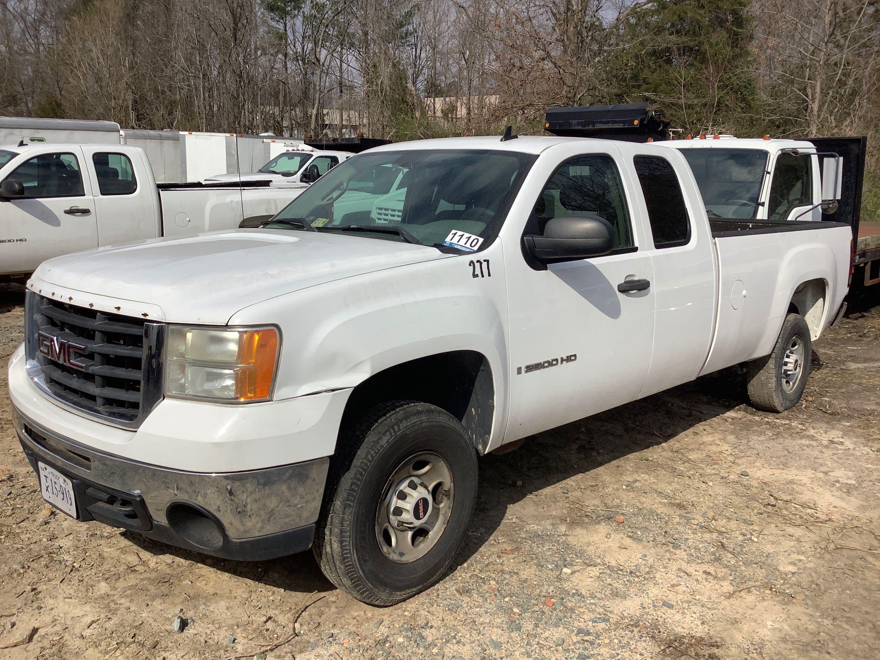 2008 GMC SIERRA 2500 EXT. CAB PICKUP TRUCK