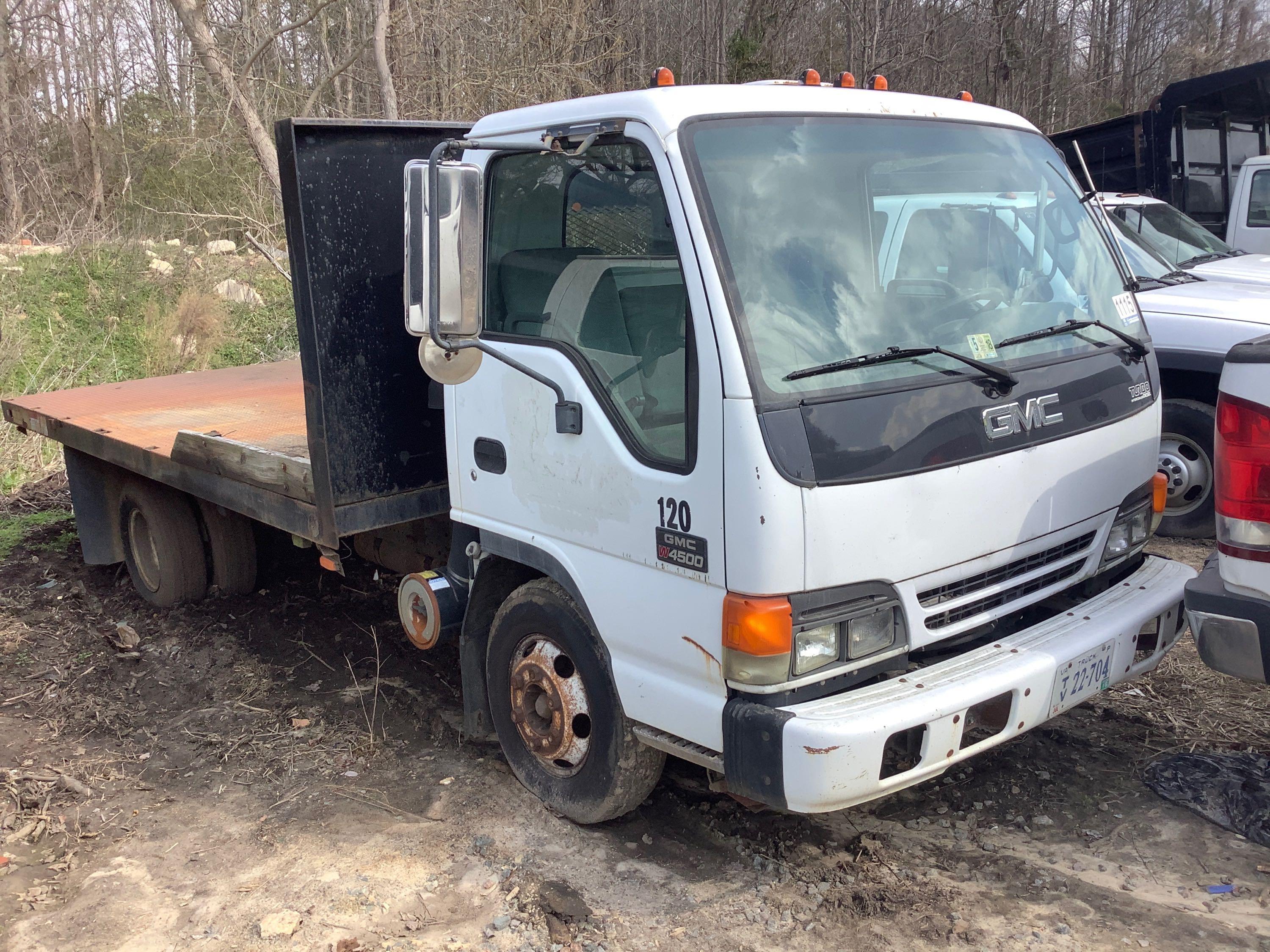 2000 GMC W4500 FLATBED TRUCK