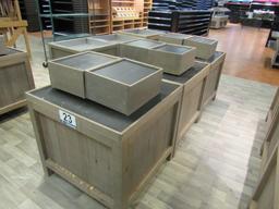 (9) Wooden Display Boxes