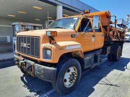 2001 GMC C7500 S/A Crew Cab Dump Truck