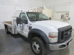 2008 F450 Regular Cab Flatbed Truck (Unit #PU585) (INOPERABLE)