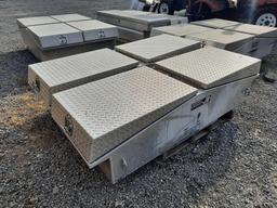 2 Diamond Plate Fullsize Truck Bed Tool Boxes