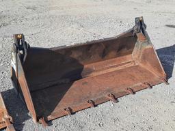 72" Skid-Streer 4 N 1 Loader Bucket W/ Teeth