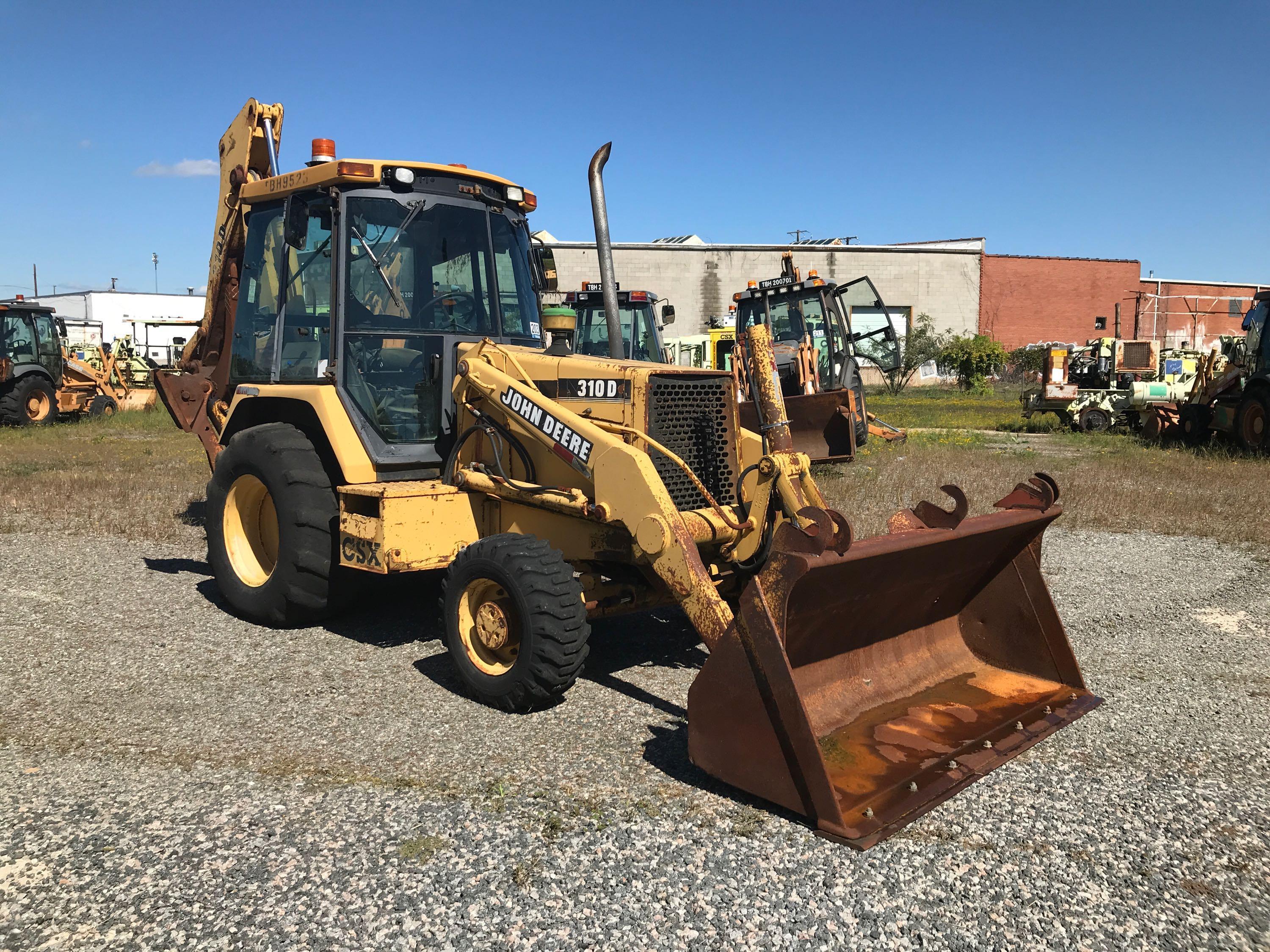 1995 John Deere 310D 4x4 Loader Backhoe (CSX Unit# TBH9523)