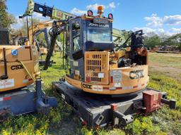 2012 John Deere 85D Mini Excavator W/ Railroad Gear (CSX UNIT#TH201204) (INOPERABLE)