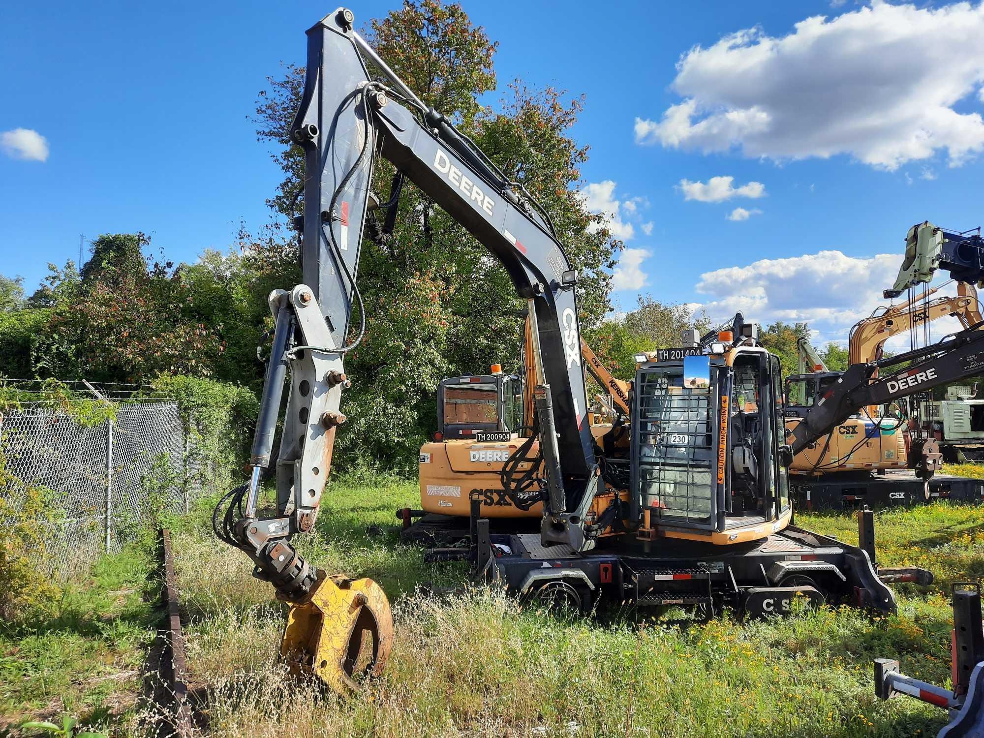 John Deere 85G Mini Excavator W/ Railroad Gear,(CSX UNIT#TH201404)