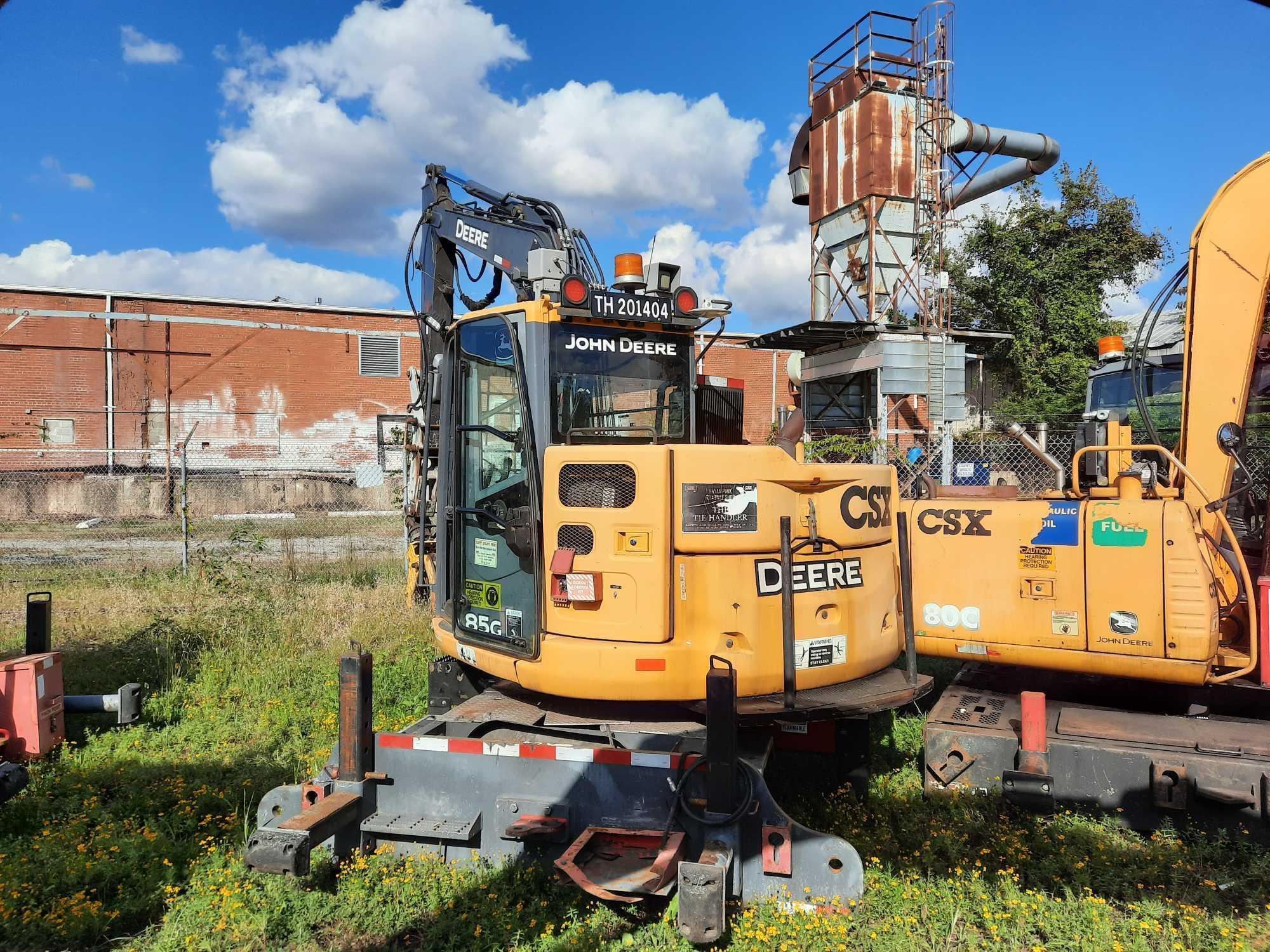 John Deere 85G Mini Excavator W/ Railroad Gear,(CSX UNIT#TH201404)