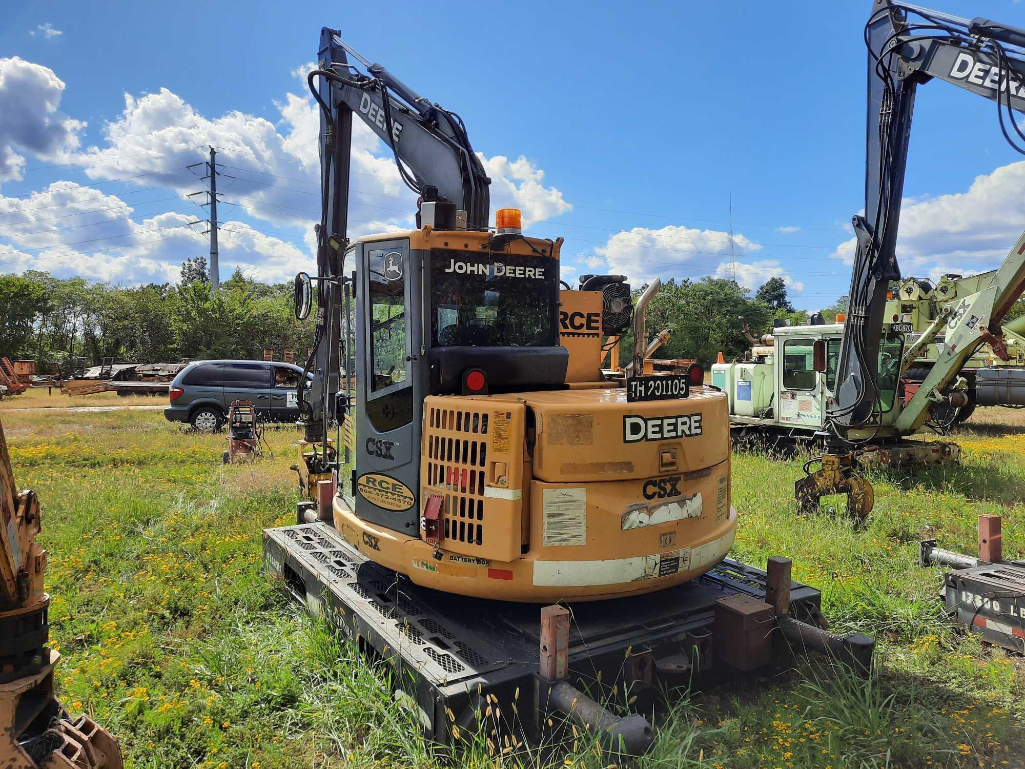 2011 John Deere 85D Mini Excavator W/ Railroad Gear (CSX UNIT#TH201105)( INOP)