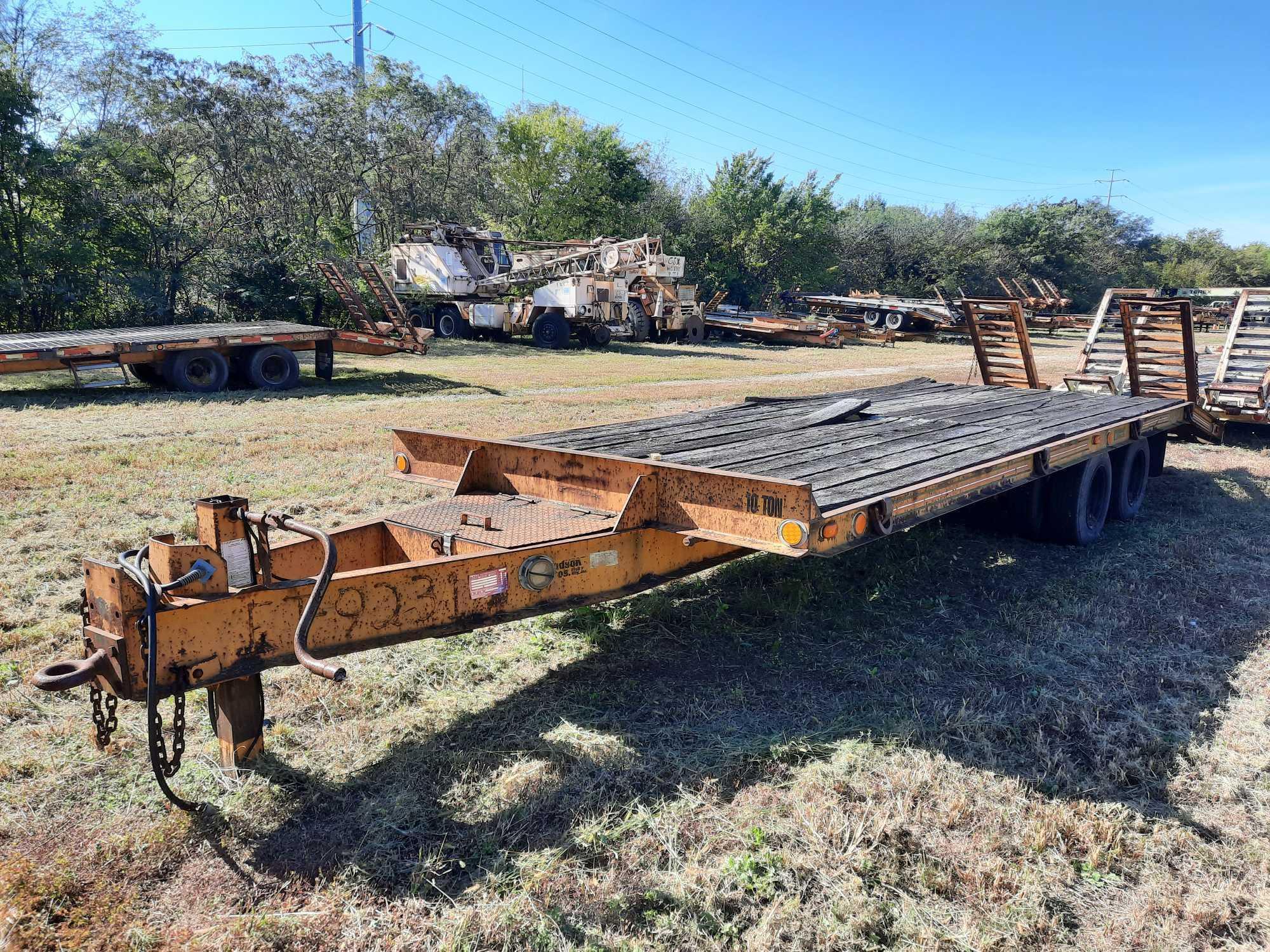 1992 Hudson HTD 10 Ton T/A Equipment Trailer (CSX Unit# ET9231)