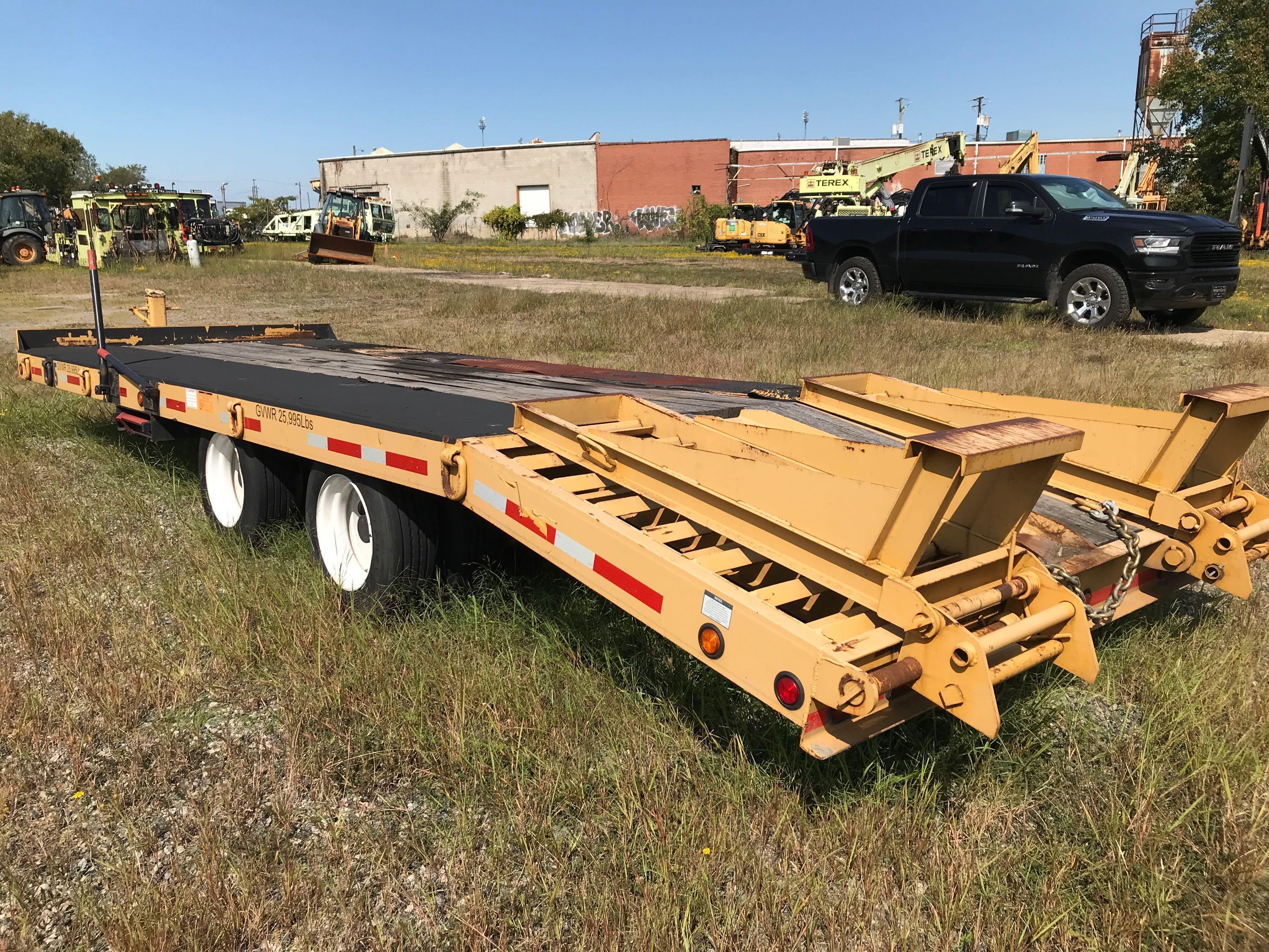 2016 Custom Heavy Haul 12T202AALPHD 12 Ton T/A Equipment Trailer