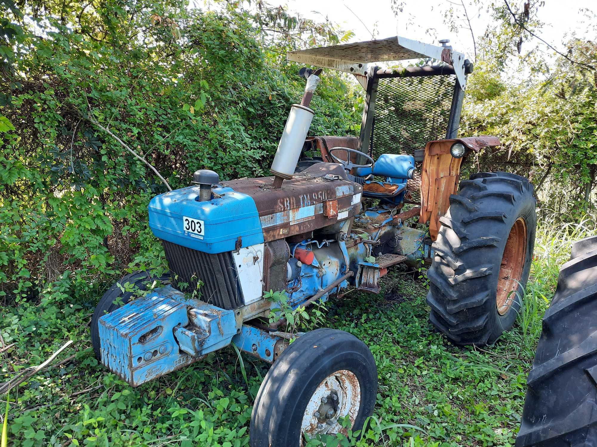 Ford DA314D Tractor W/Bush Hog (INOPERABLE)