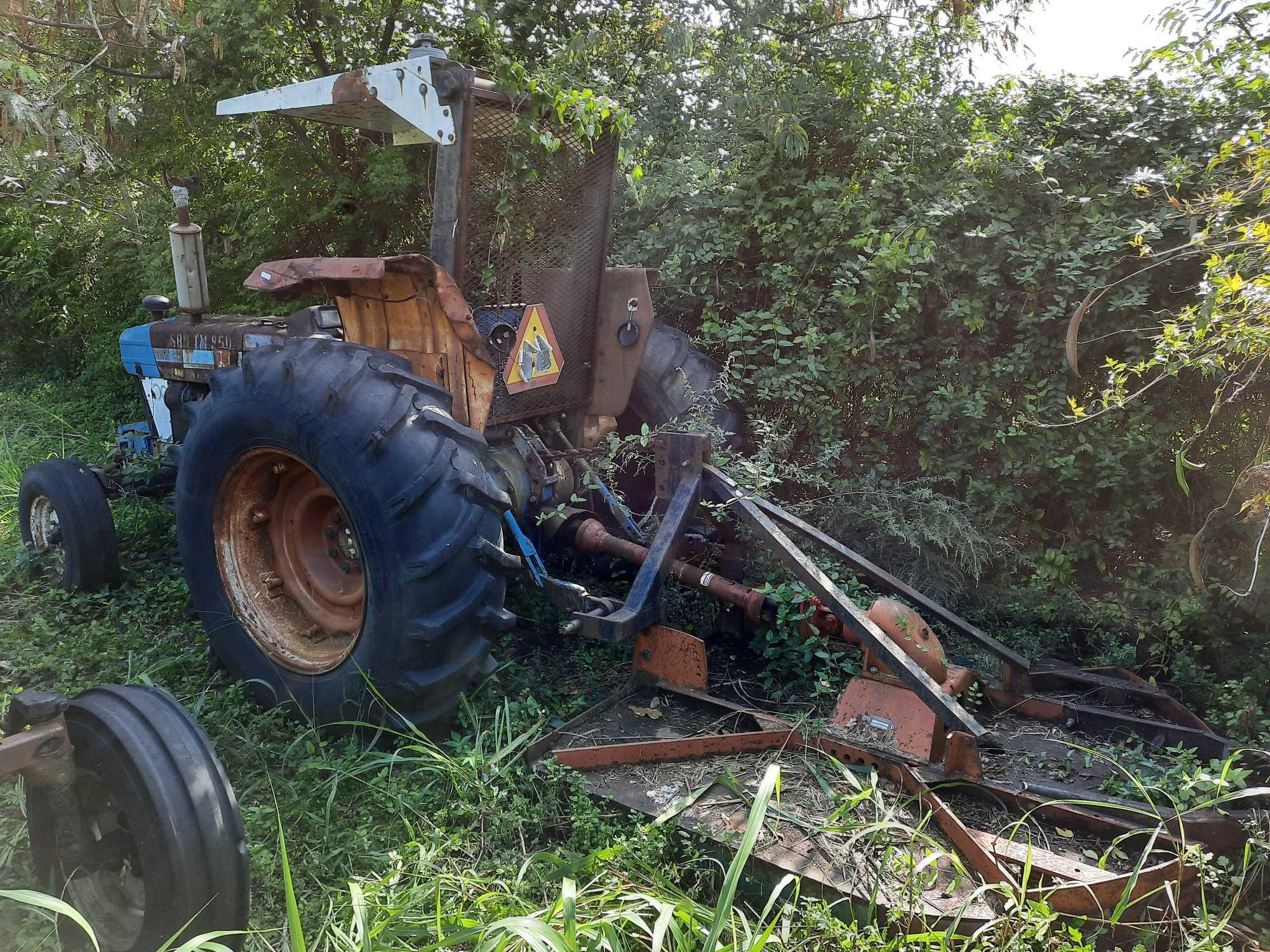 Ford DA314D Tractor W/Bush Hog (INOPERABLE)