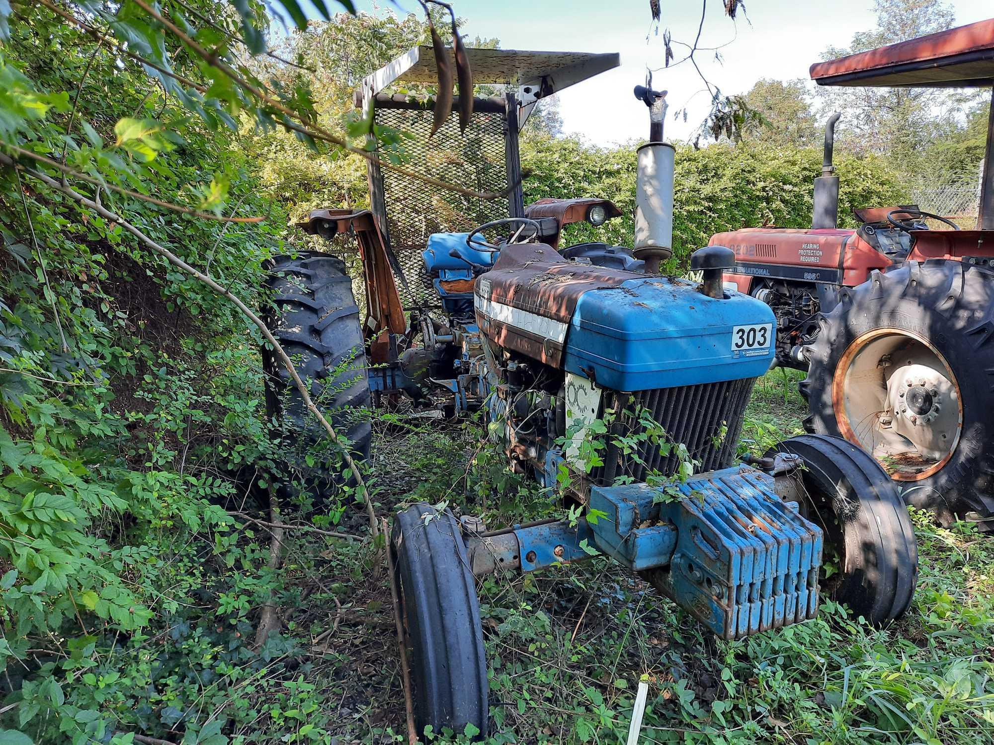 Ford DA314D Tractor W/Bush Hog (INOPERABLE)