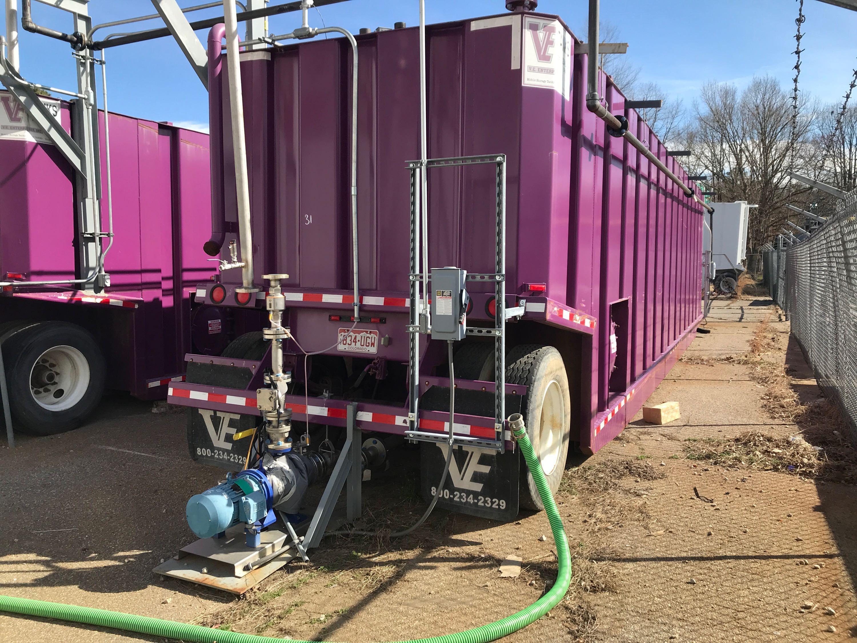 2011 VE ENTERPRISES 500 BARREL PORTABLE FRAC TANK