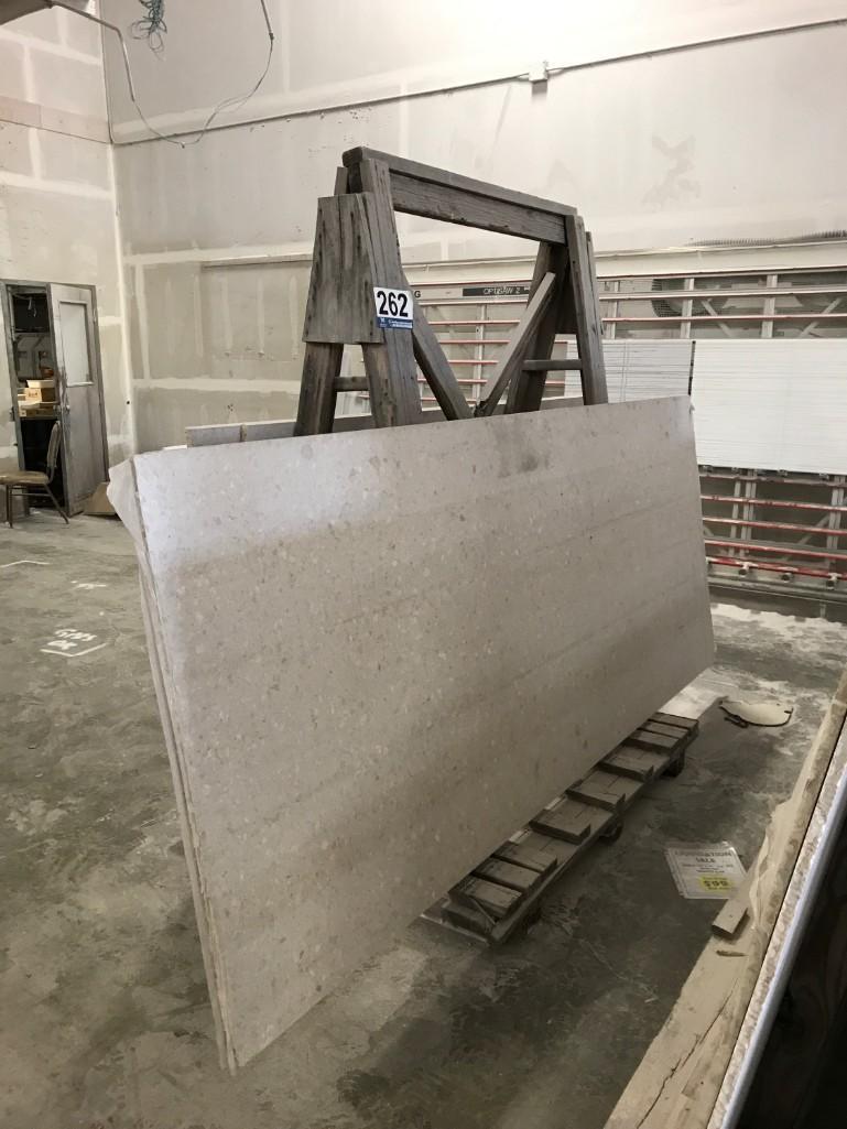 POLISHED MARBLE SLABS & A-FRAME