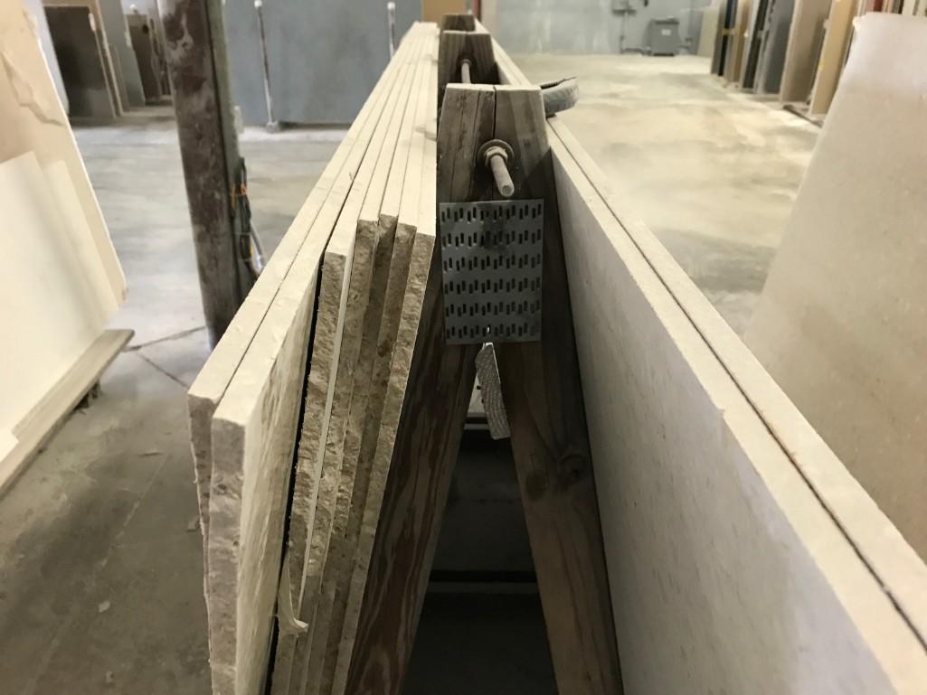 POLISHED MARBLE SLABS & A-FRAME