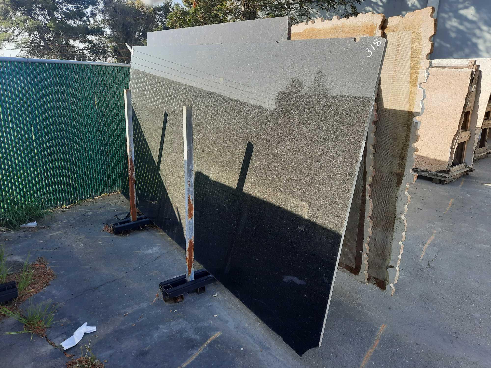 GRANITE SLABS & METAL SLAB RACK