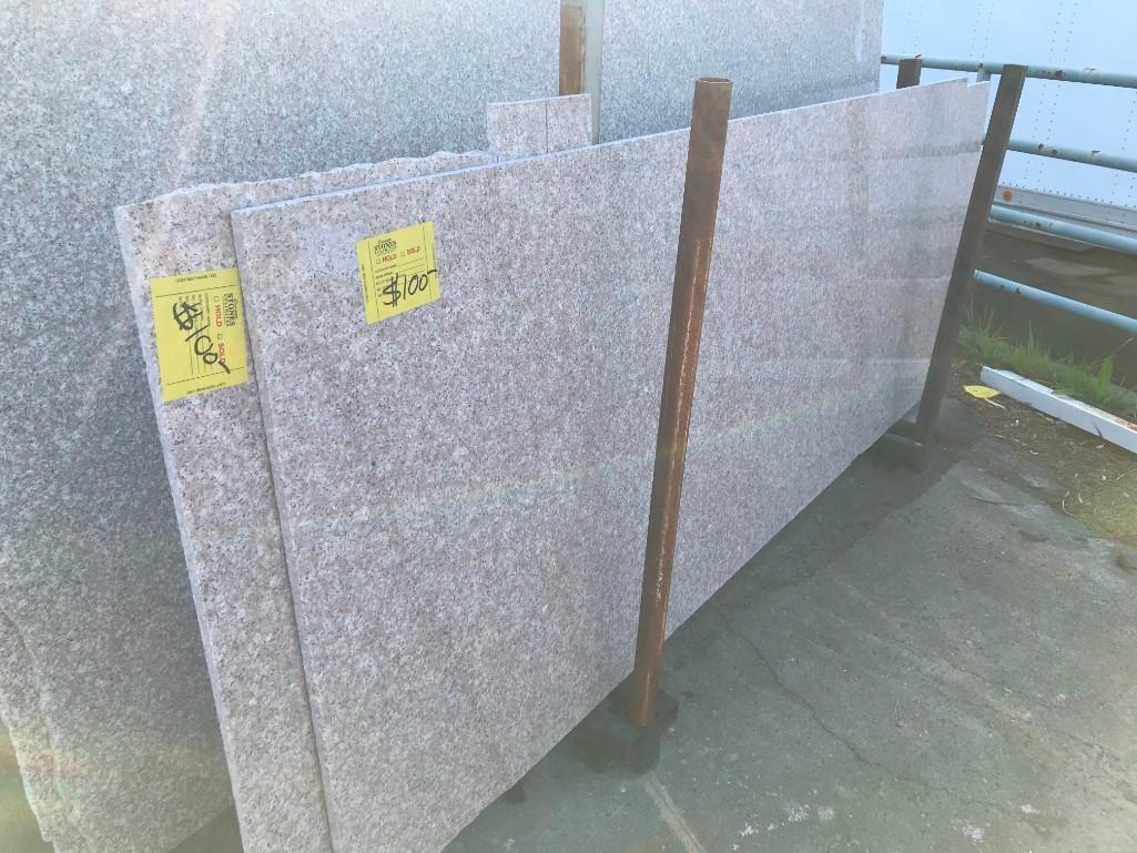 GRANITE & QUARTZ REMNANTS & SLAB RACK