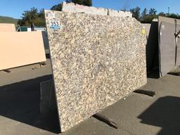 GRANITE SLABS, REMNANTS & METAL A-FRAME