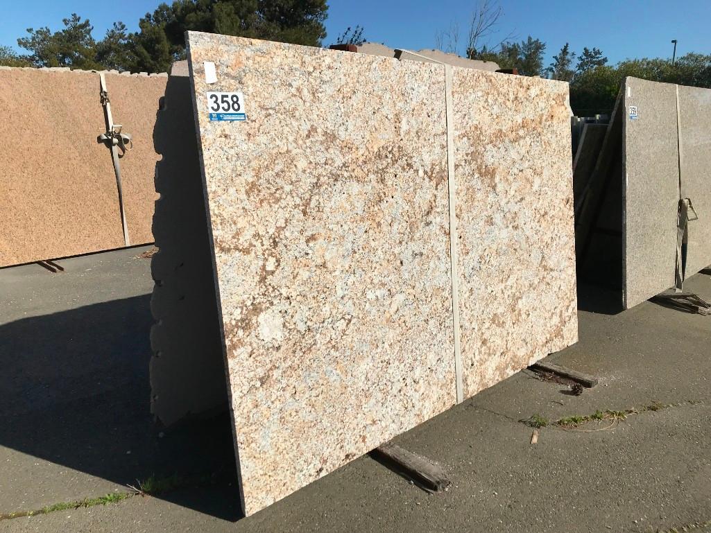 GRANITE SLABS & METAL A-FRAME