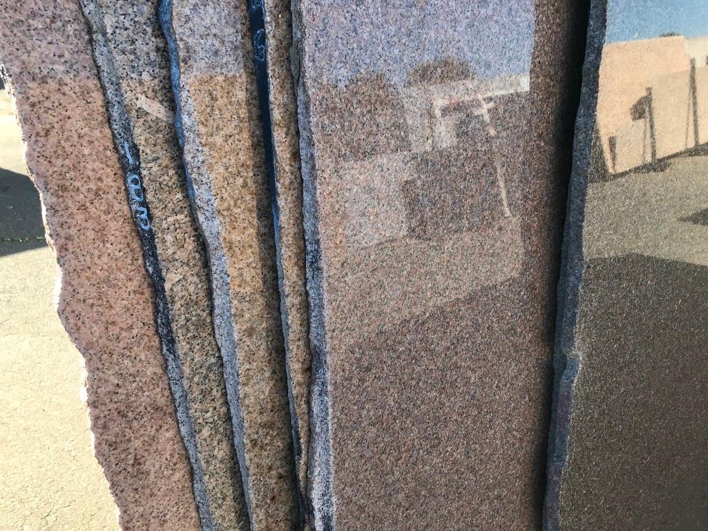 GRANITE SLABS & METAL A-FRAME