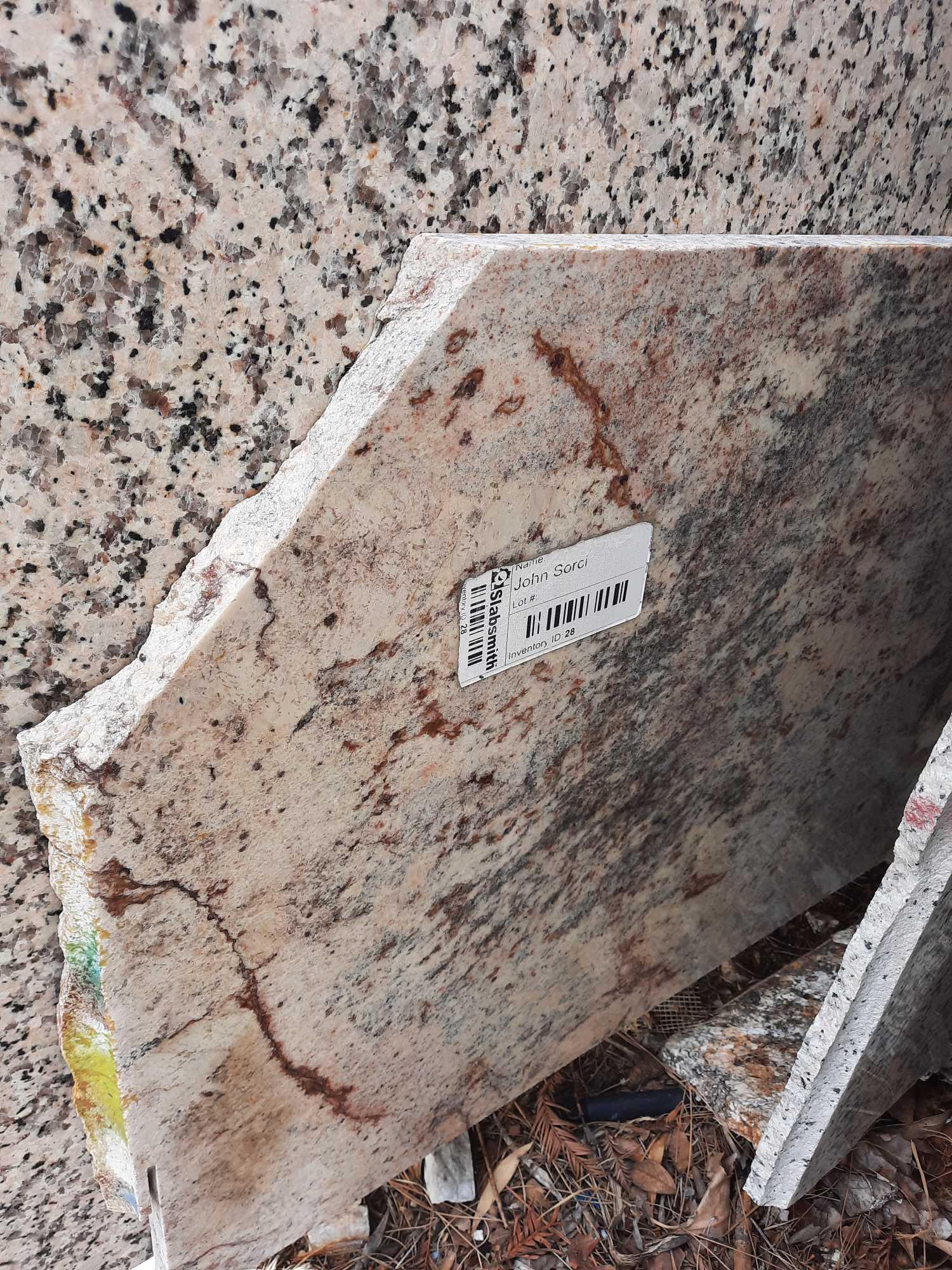 GRANITE & QUARTZ REMNANTS & SLAB RACK