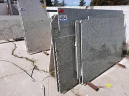 GRANITE SLABS & METAL A-FRAME