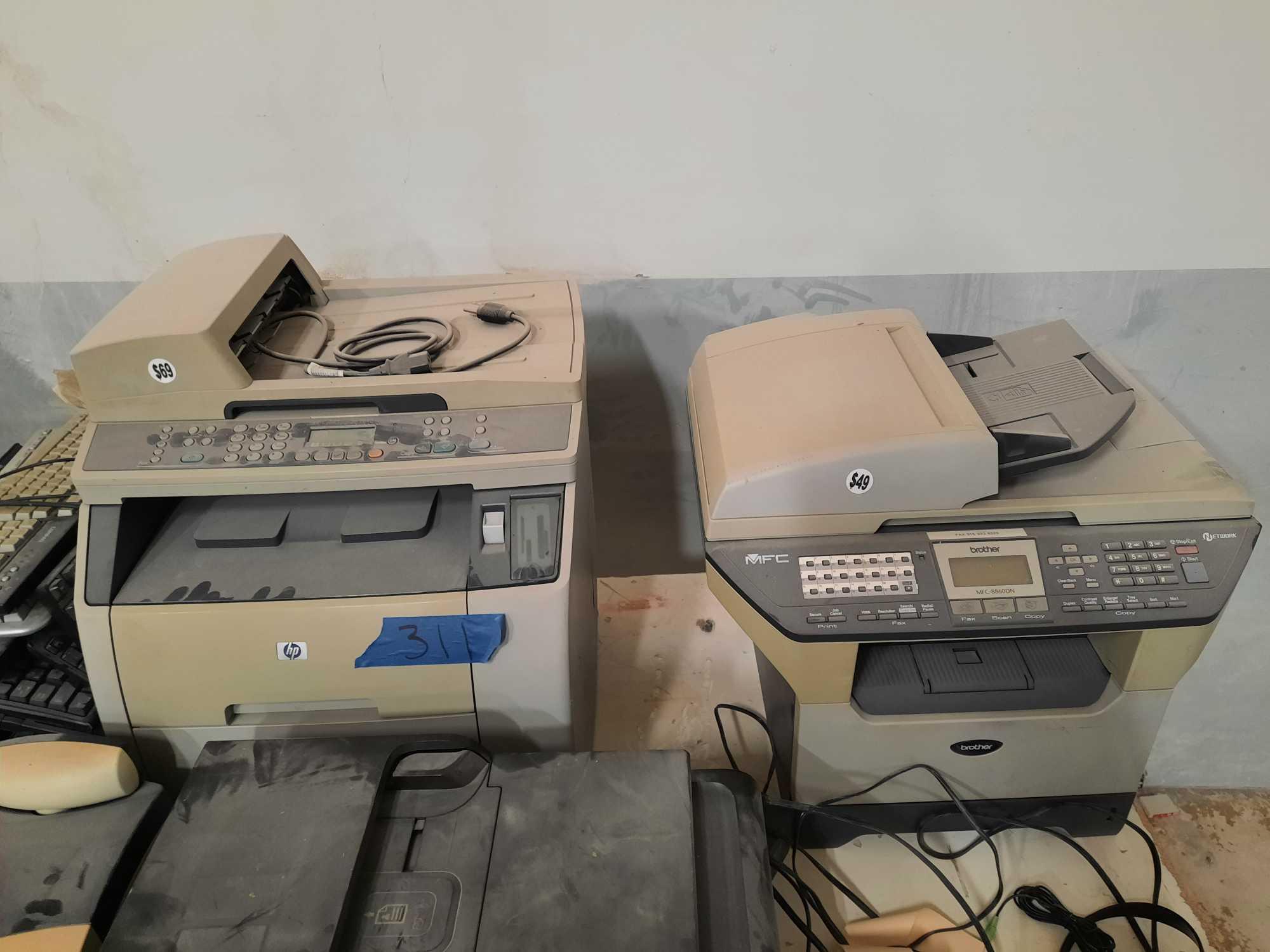 VARIOUS PRINTERS, SCANNERS & KEYBOARDS