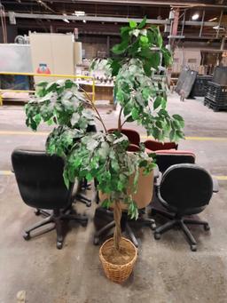 OFFICE CHAIRS & ARTIFICIAL TREE