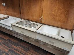 CORIAN SOLID SURFACE SINK DISPLAY UNIT & CABINETS
